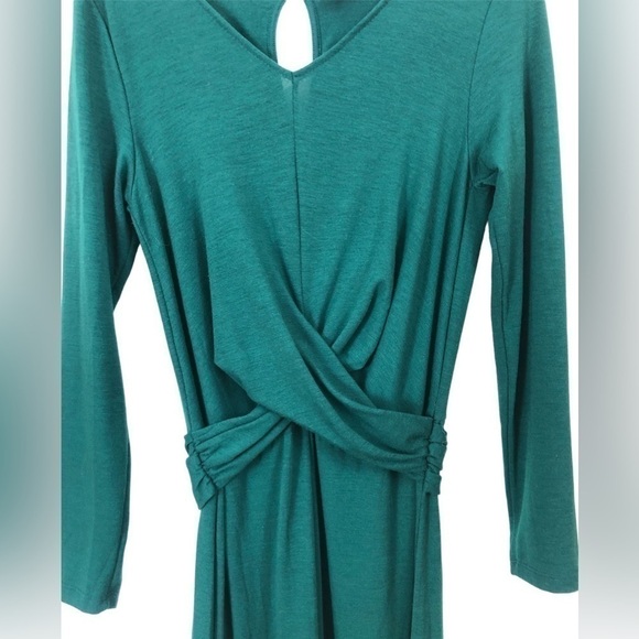 OLD Navy Forest Green Drapey Festive Jumpsuit Medium - Picture 2 of 7